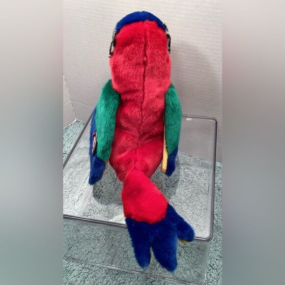 Ty Beanie Baby Buddy Jabber 1999 Plush Parrot Bird with Tags Great Condition - Picture 5 of 12